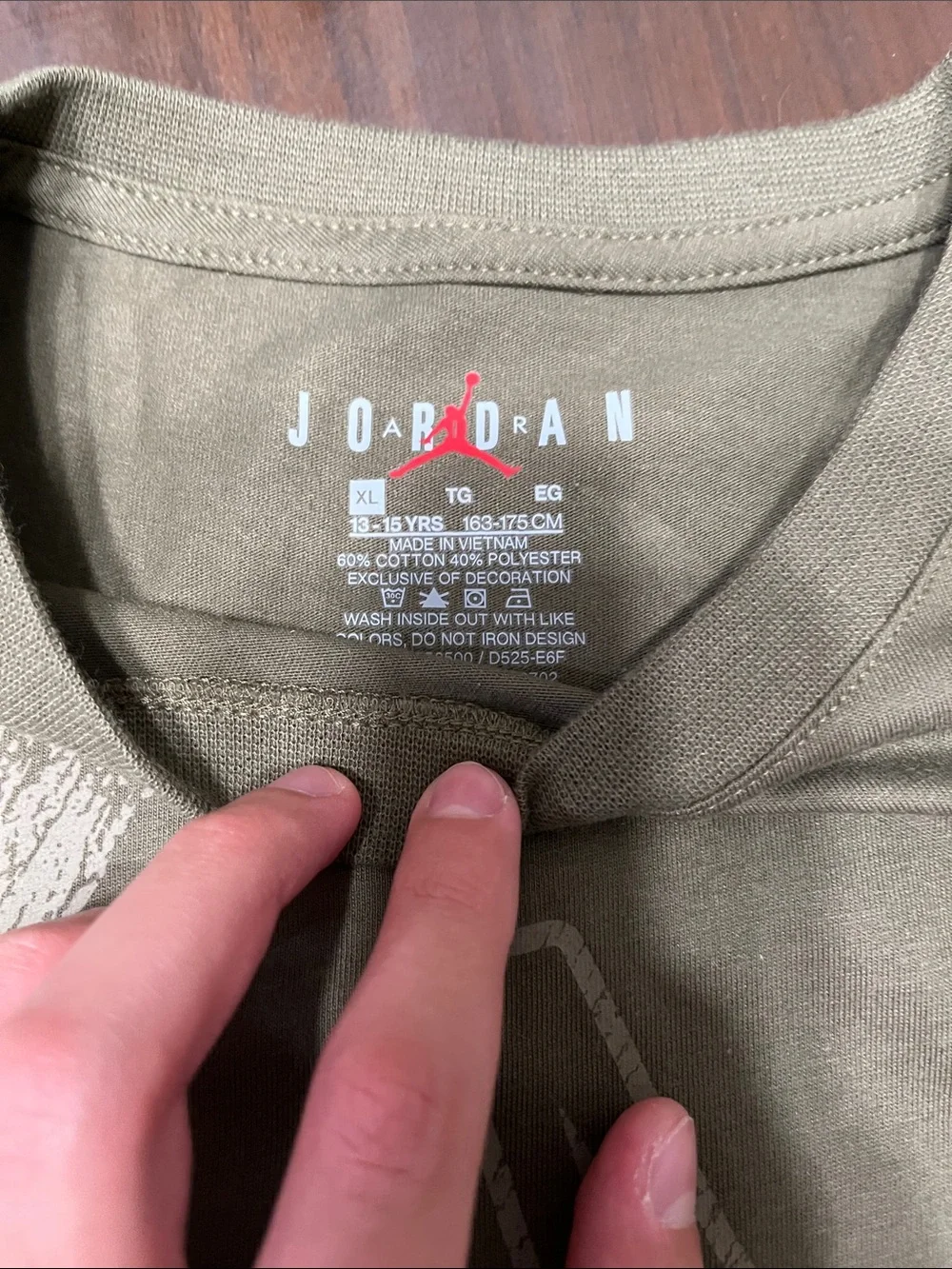 Jordan Olive Green Short Sleeve Jumpman Graphic Tee